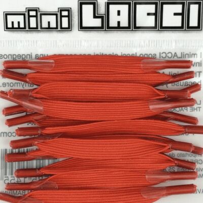 lacets élastiques miniLACCI rouge