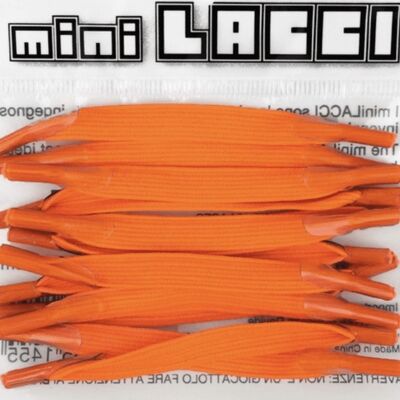 lacets élastiques miniLACCI orange fluo