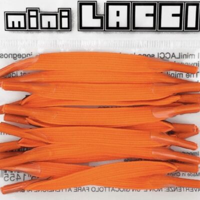 miniLACCI elastic shoelaces orange fluo