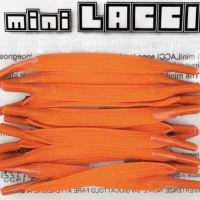 miniLACCI elastic shoelaces orange fluo