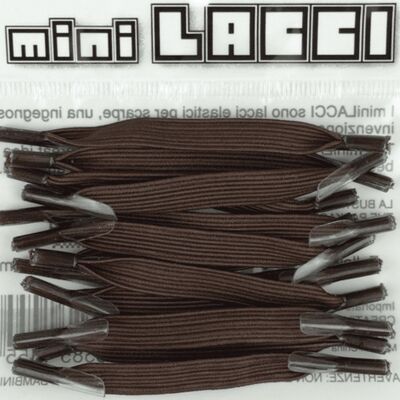 miniLACCI elastic shoelaces brown