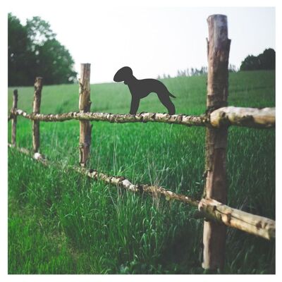 Decoración para valla de Bedlington Terrier