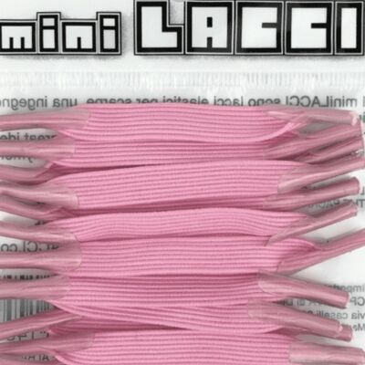 miniLACCI elastic shoelaces pink