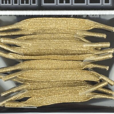 miniLACCI elastic shoelaces gold glitter