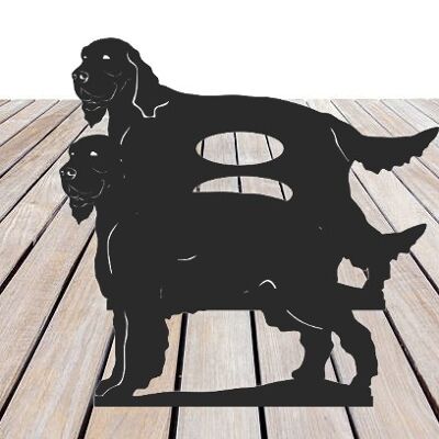 Gordon Setter Gartenpflanzer