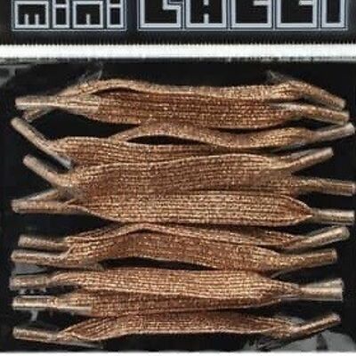 miniLACCI lacets élastiques bronze pailleté