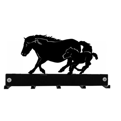 Mare And Foal Coat Key Hanger