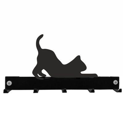Cat Stretching Coat Key Hanger