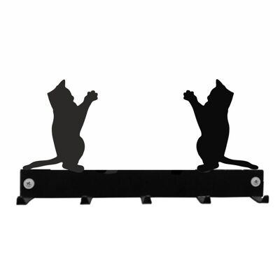 Kitten Standing 5 Coat Key Hanger