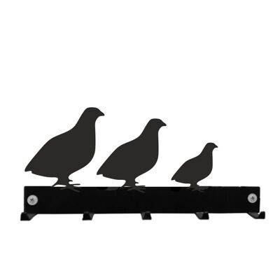 Quail family Coat Key Hanger