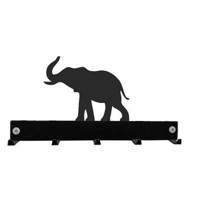 Appendiabiti a forma di elefante con gancio per chiavi