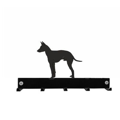 English Toy Terrier Gancho Percha para llaves