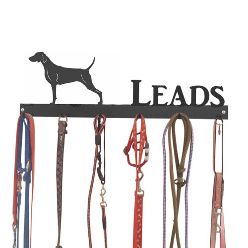 Weimaraner Lead Hook 6 Hook Lead Tidy