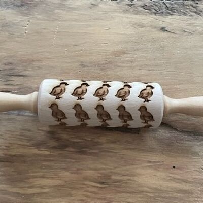 "Chick" biscuit roller with recipe and baking instructions