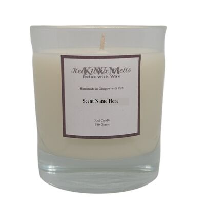 30cl Scented Glass Candle – Sage