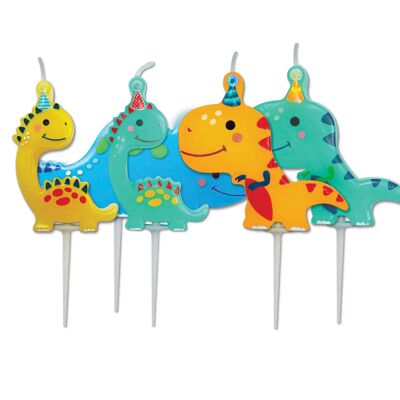 Dino Party Pick Candele