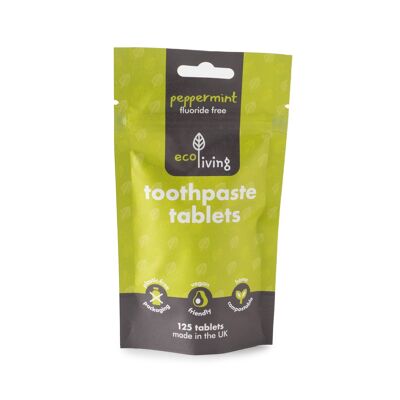 Comprimés de dentifrice - MENTHE - Sans fluorure RECHARGE 125 comprimés