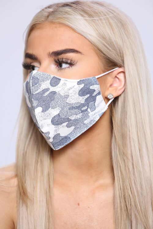 Cotton camouflage pattern facemask