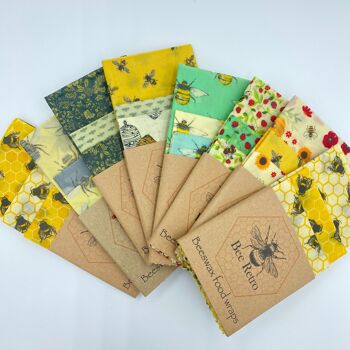 Abeilles - Pack mixte de trois enveloppes de cire d'abeille 2