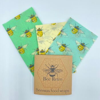 Abeilles - Pack mixte de trois enveloppes de cire d'abeille 3