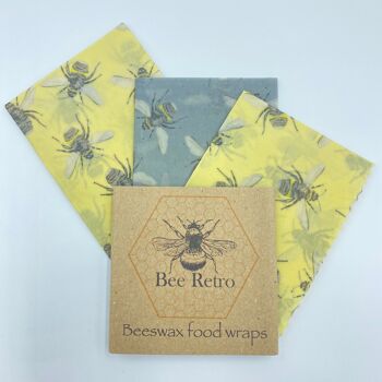 Abeilles - Pack mixte de trois enveloppes de cire d'abeille 4
