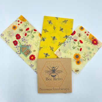 Abeilles - Pack mixte de trois enveloppes de cire d'abeille 5