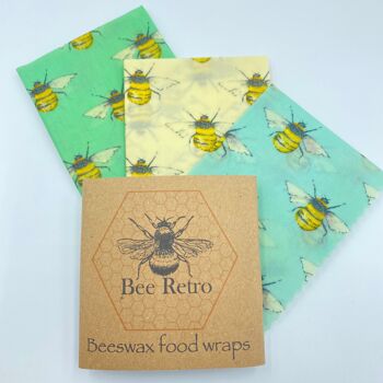 Abeilles - Pack mixte de trois enveloppes de cire d'abeille 16