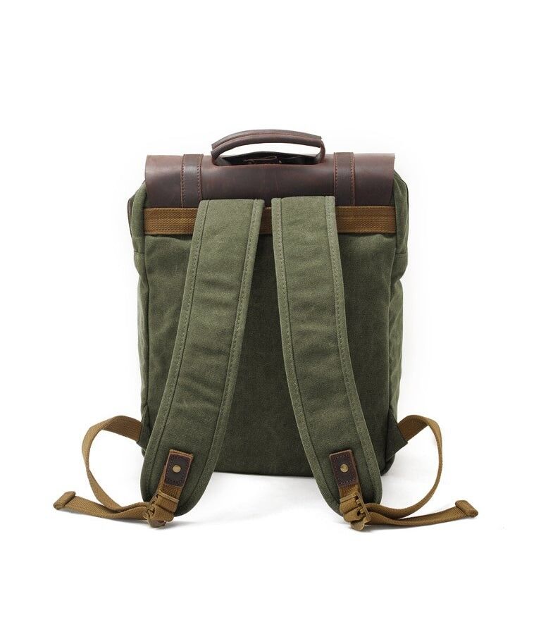 MORGNTAU Rucksack "Believer" - Canvas/ Leder - Farbe: Wald