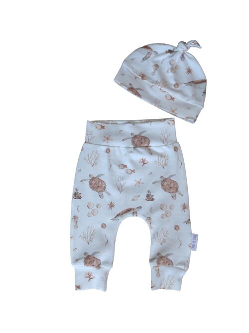 Newbornset turtles broekje + mutsje maat 50