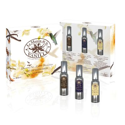 GLI ESSENZIALI -EDT- 30 ml BOURBON + 30 ml MADAGASCAR + 30 ml TROPICS