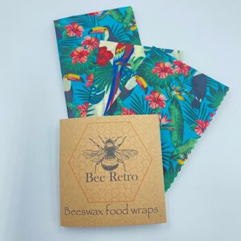 Nouveauté - Pack mixte de trois emballages alimentaires à la cire d'abeille 4