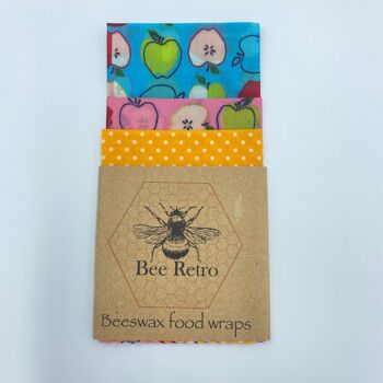 Nouveauté - Pack mixte de trois emballages alimentaires à la cire d'abeille 13