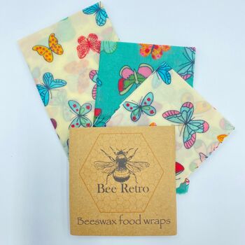 Nouveauté - Pack mixte de trois emballages alimentaires à la cire d'abeille 16