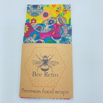Nouveauté - Pack mixte de trois emballages alimentaires à la cire d'abeille 8