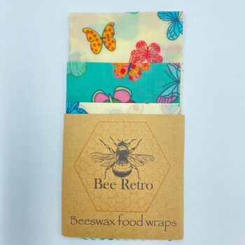 Nouveauté - Pack mixte de trois emballages alimentaires à la cire d'abeille 15