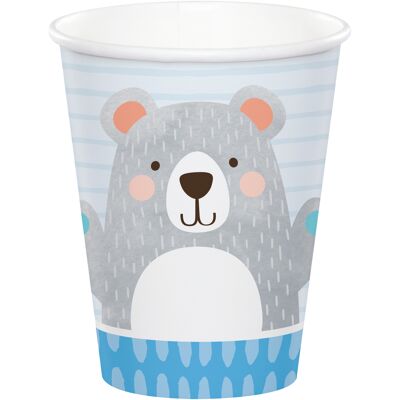 Bicchieri di carta orsetto di compleanno