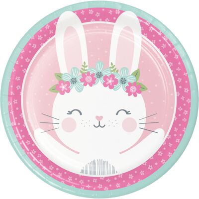 Geburtstag Bunny Paper Dinner Plates Robuster Stil
