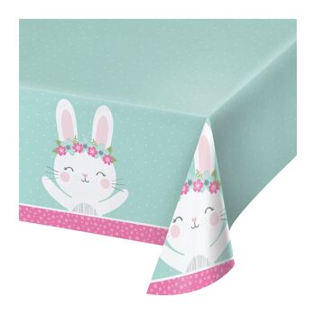 Nappe en plastique de lapin d'anniversaire partout 1