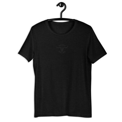 BullShort-Sleeve Unisex T-Shirt - Black Heather_3XL
