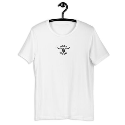 BullShort-Sleeve Unisex T-Shirt - White