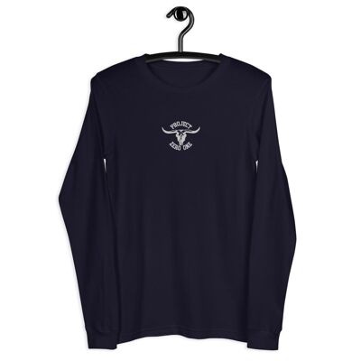 Project Zero One Long Sleeve Tee "Embroidered" - Navy