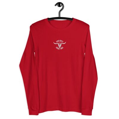 Project Zero One Long Sleeve Tee "Embroidered" - Red