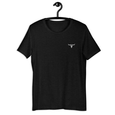 Bull Short-Sleeve Unisex T-Shirt - Black Heather_2XL