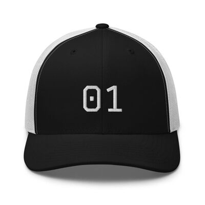 01 Trucker Cap - Black/ White