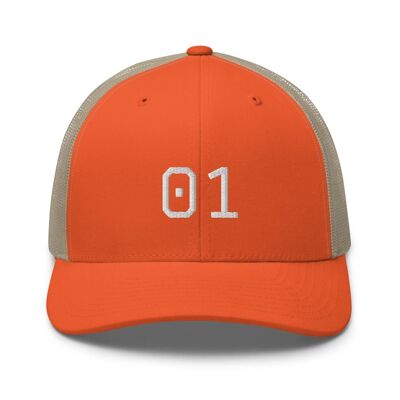 01 Trucker Cap - Rustic Orange/ Khaki