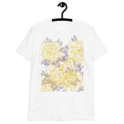 Rose Short-Sleeve Unisex T-Shirt - White
