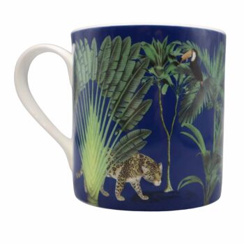 Darwin's Menagerie Bone China Mug 380 ml en bleu marine 5