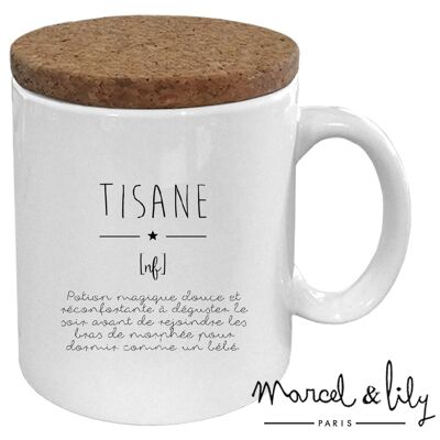 Tazza in ceramica - messaggio - Definizione di tisana