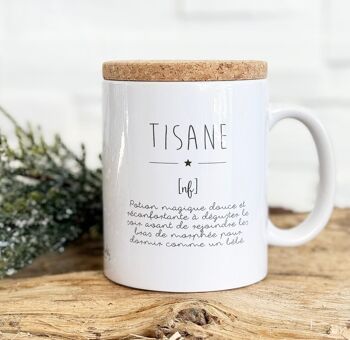 Mug céramique - message - Définition Tisane 2
