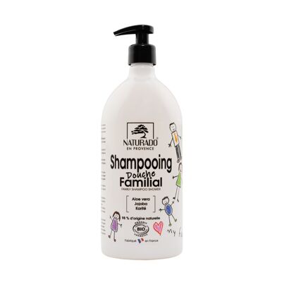 Family Shower Shampoo Aloe vera Jojoba Karité 1 litro bio Ecocert